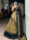 Wonderful Kalamkari Print Tussar Silk Lehenga Choli for Festive Occasions and Weddings