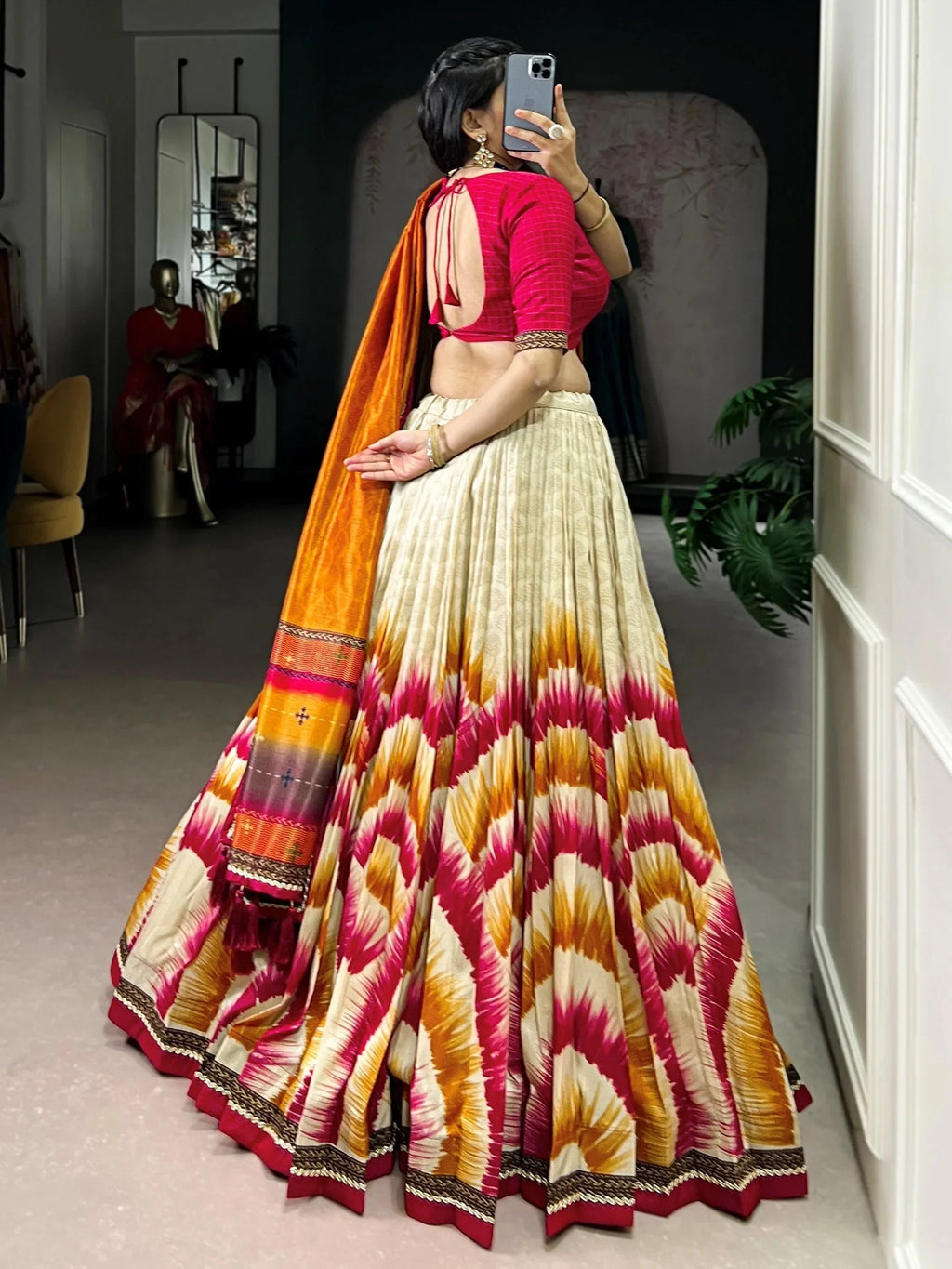 Pink Lovely And Digital Printed Silk Festive Wear Lehenga Choli