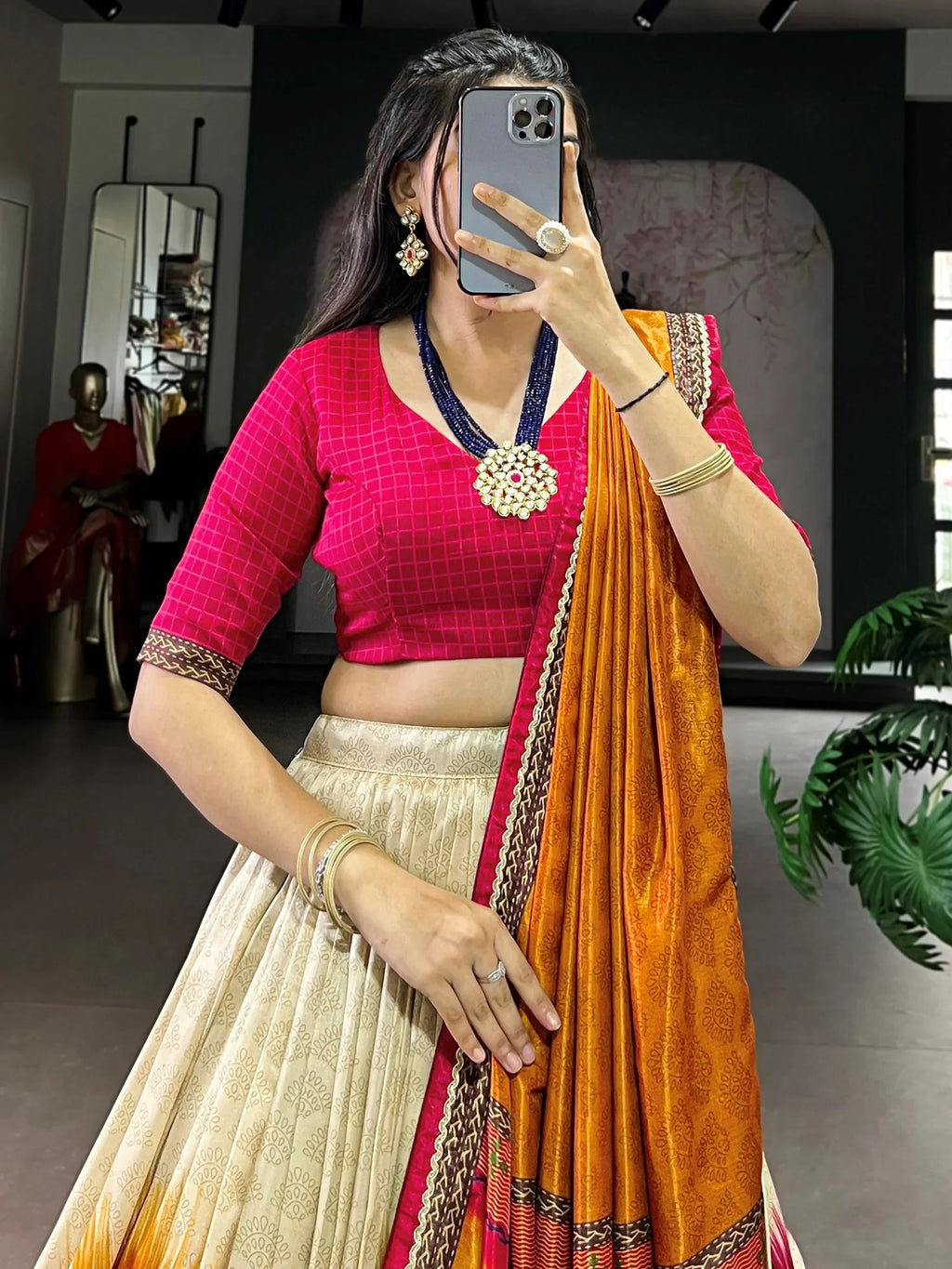 Pink Lovely And Digital Printed Silk Festive Wear Lehenga Choli