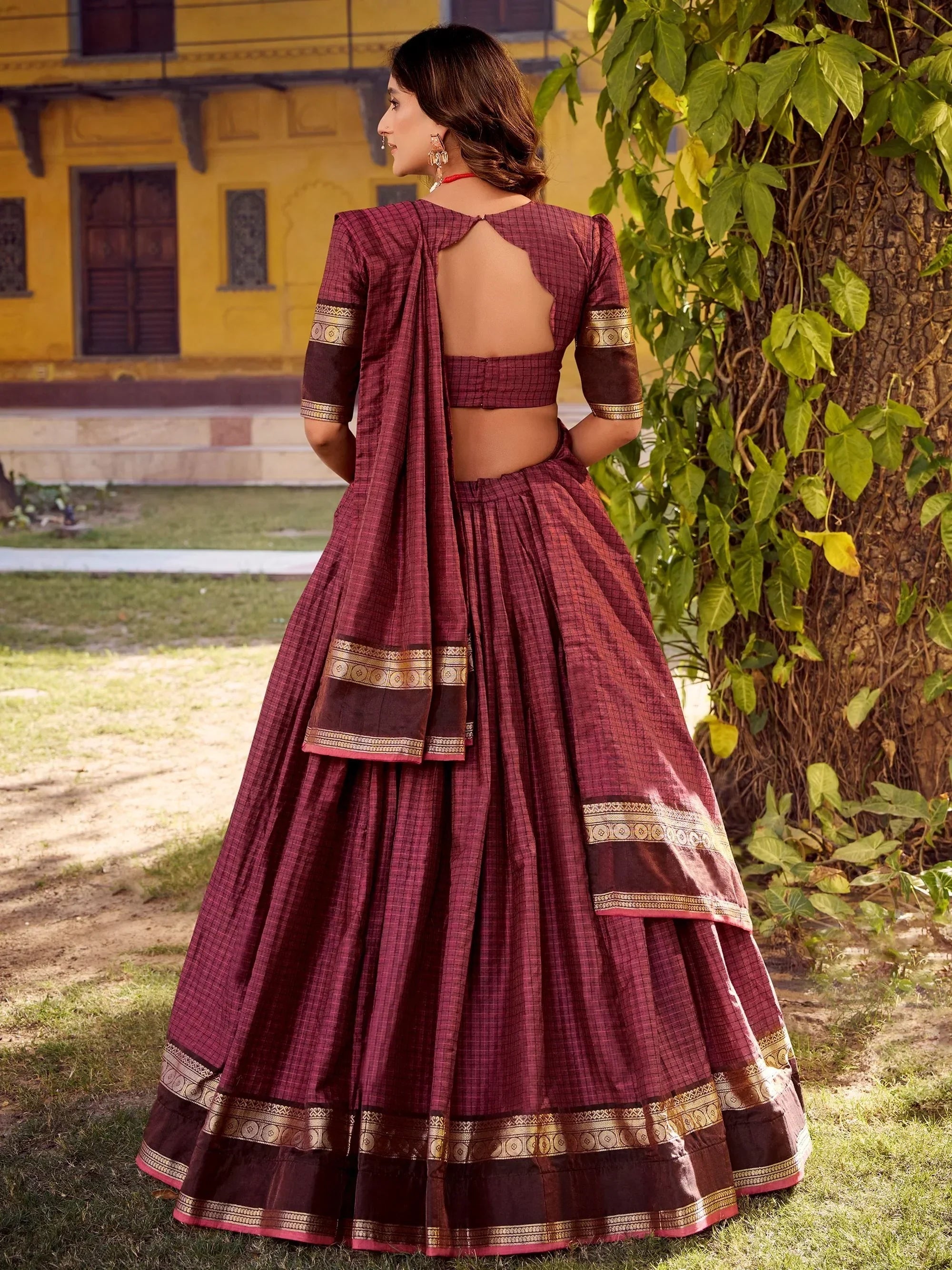 Maroon Charming Digital Printed Silk Festival Wear Lehenga Choli