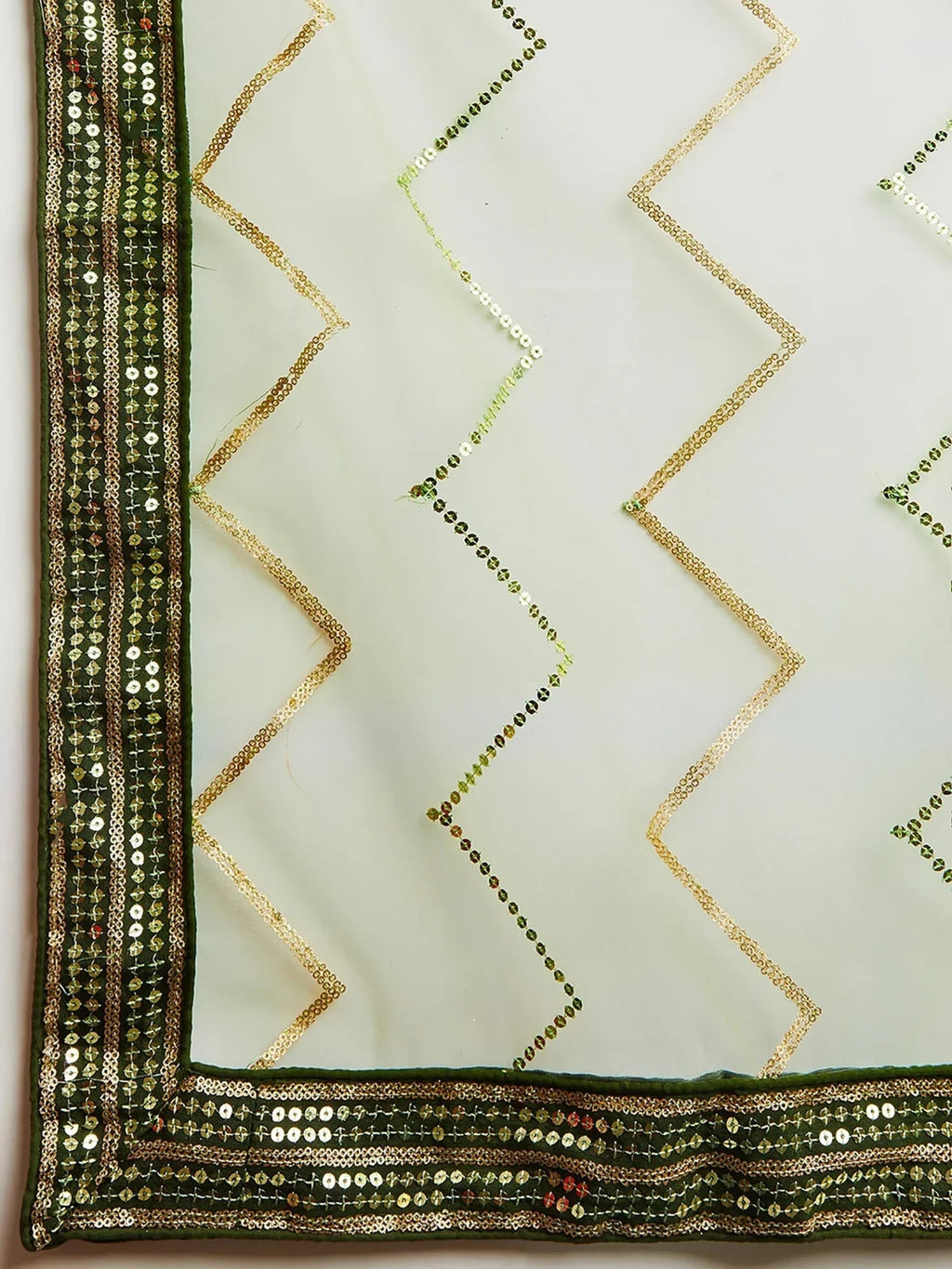Green Enchanting Sequins Art Silk Reception Wear Lehenga Choli