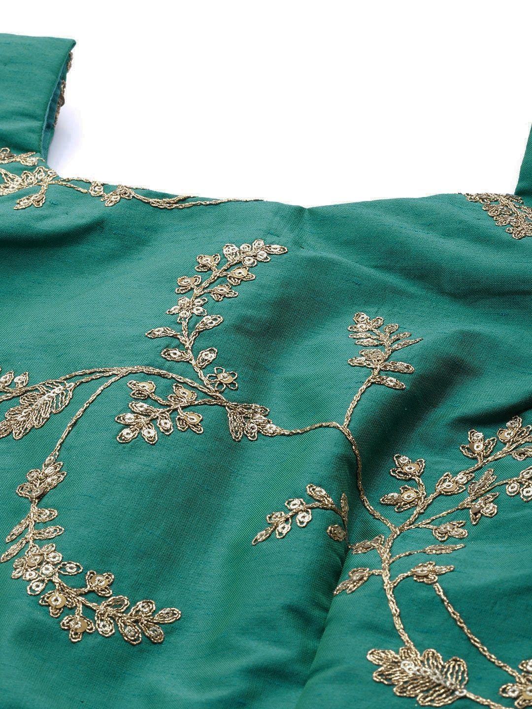 Mustard Floral Digital Printed Organza Bridal Lehenga Choli