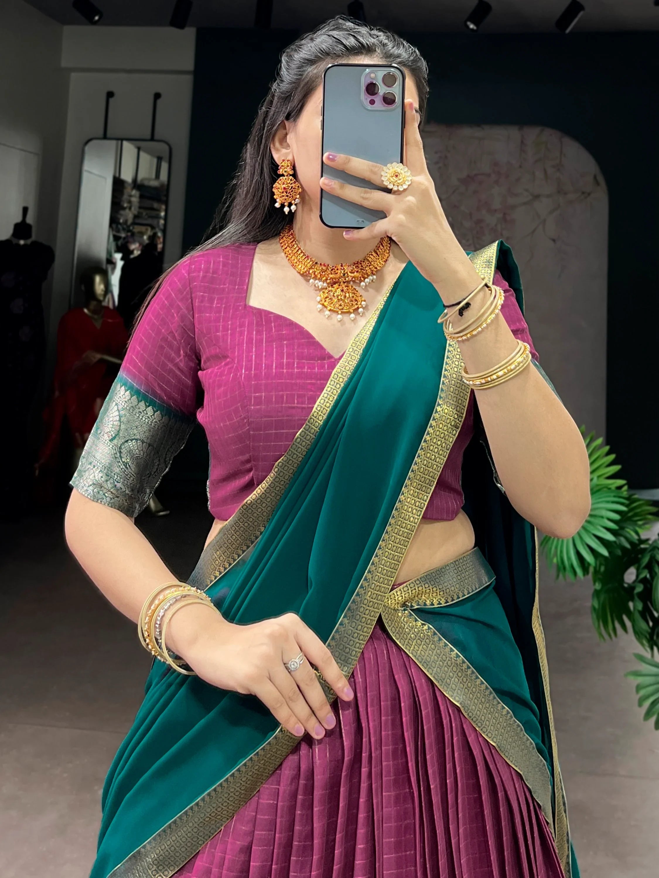 Pink Regal Zari Weaving Silk Festive Wear Lehenga Choli With Dupatta