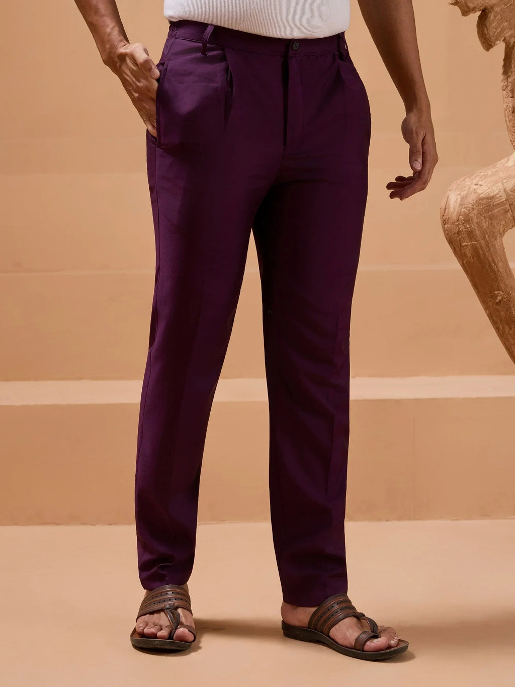 Stylish Purple Sequins Embroidered Silk Mens Kurta Pant with Jacket