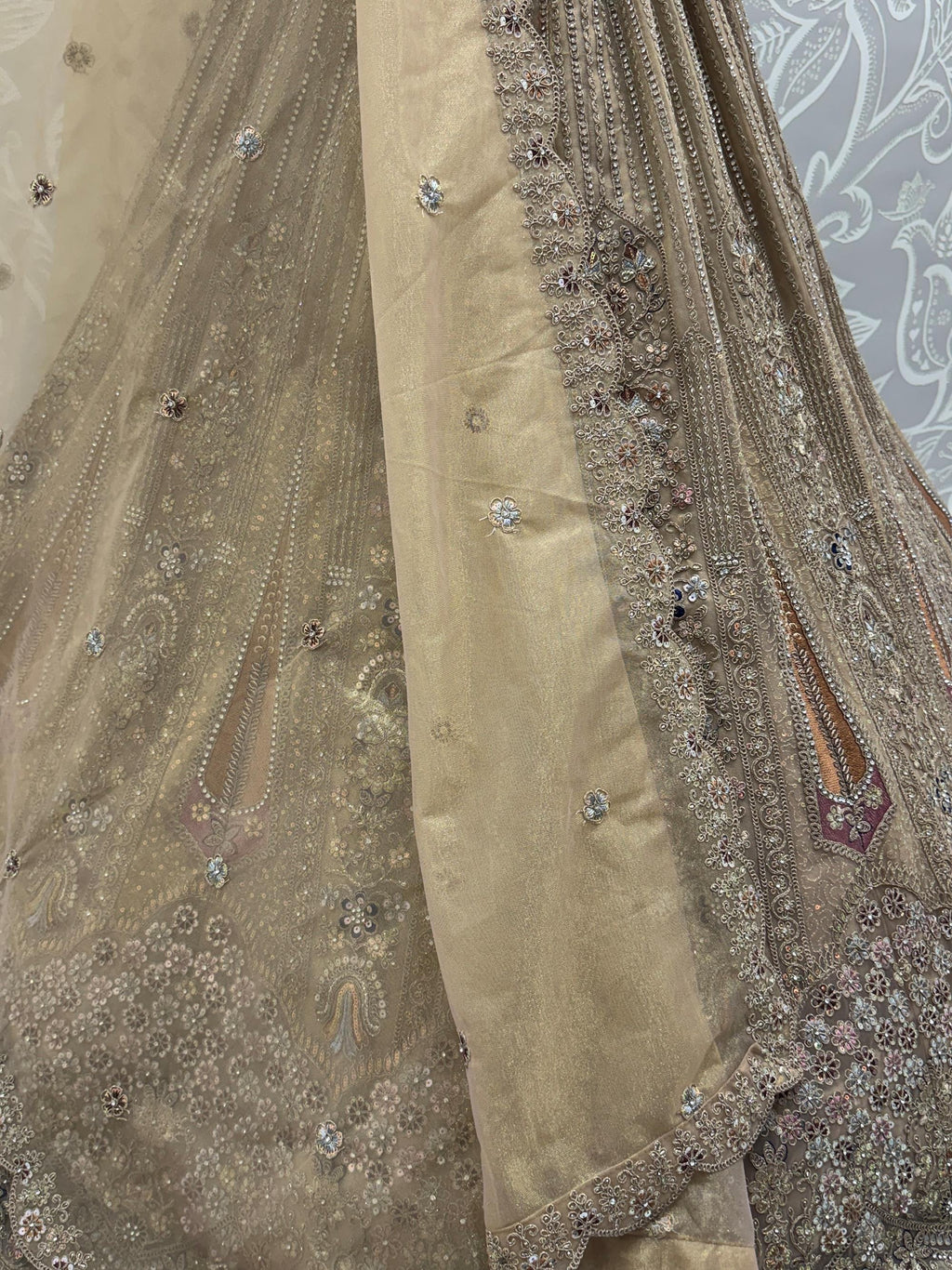 Gorgeous Stylish Dori Embroidered Net Reception Wear Lehenga Choli