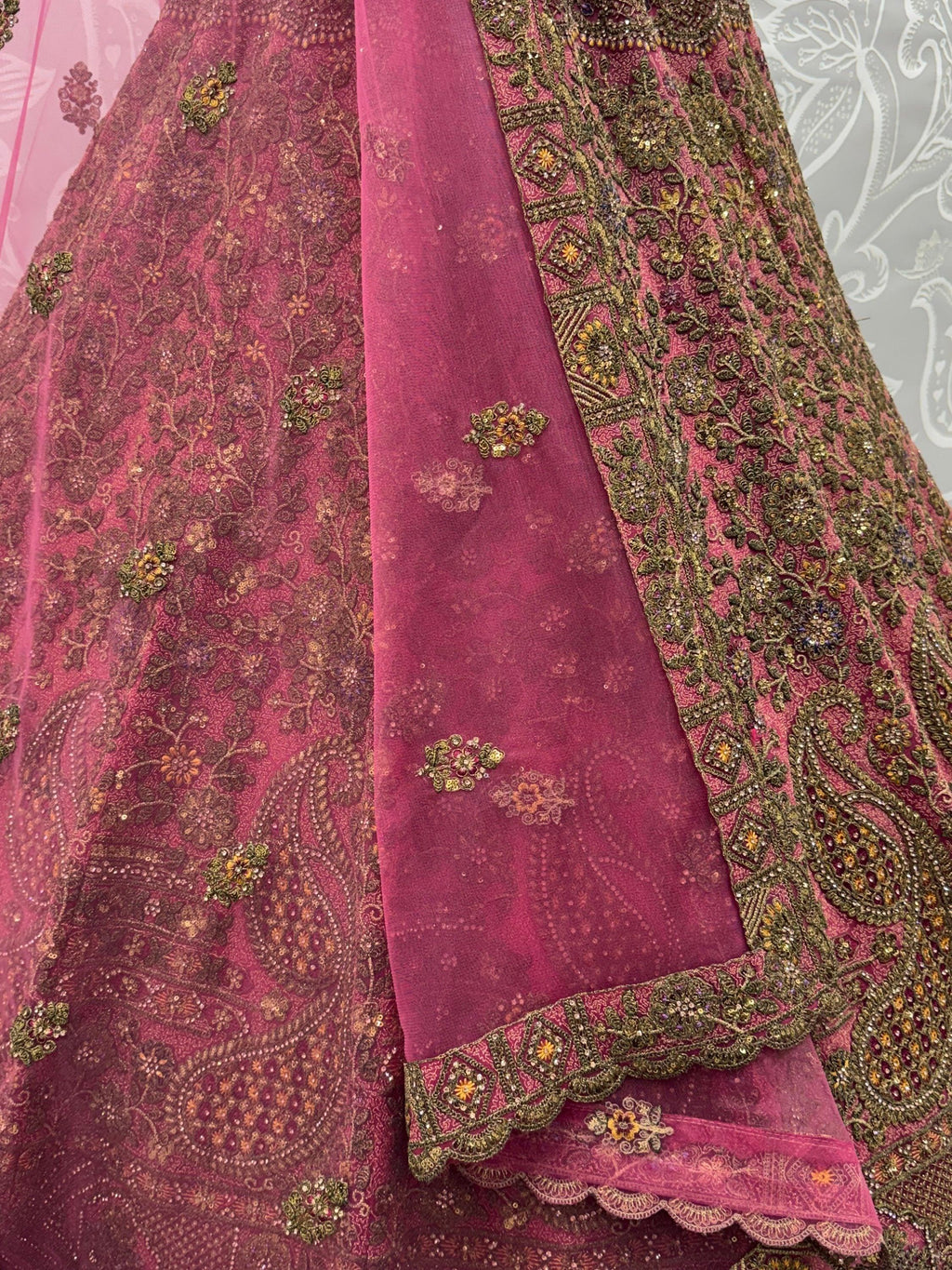 Royal Excellent Sequins Net Bridal Lehenga Choli With Dupatta