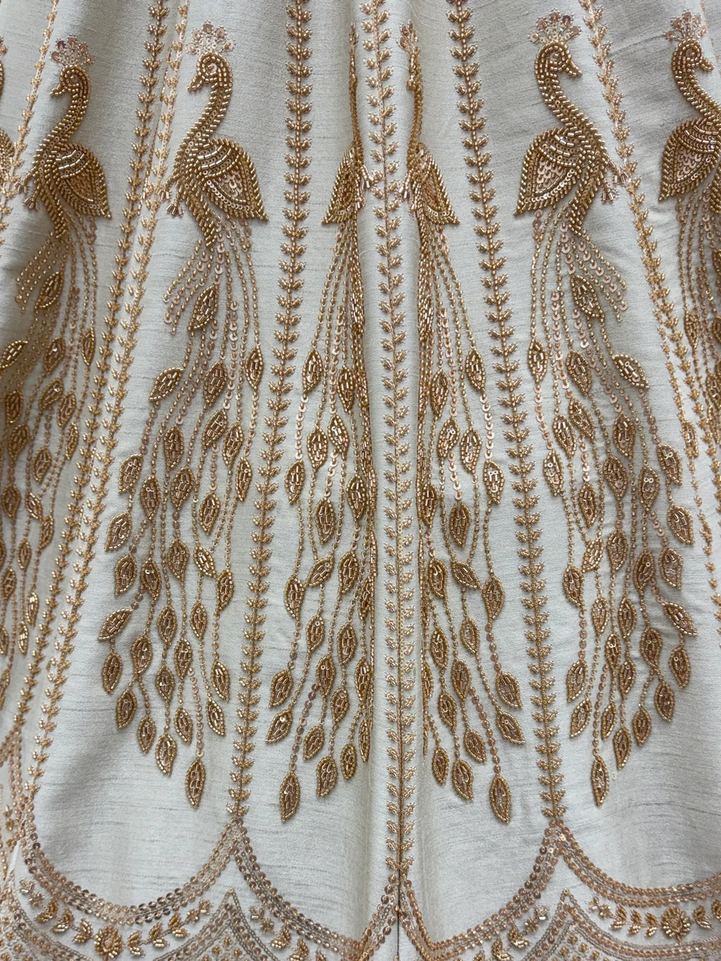 Off White Stylish Hand Work Bridal Lehenga Choli With Double Dupatta