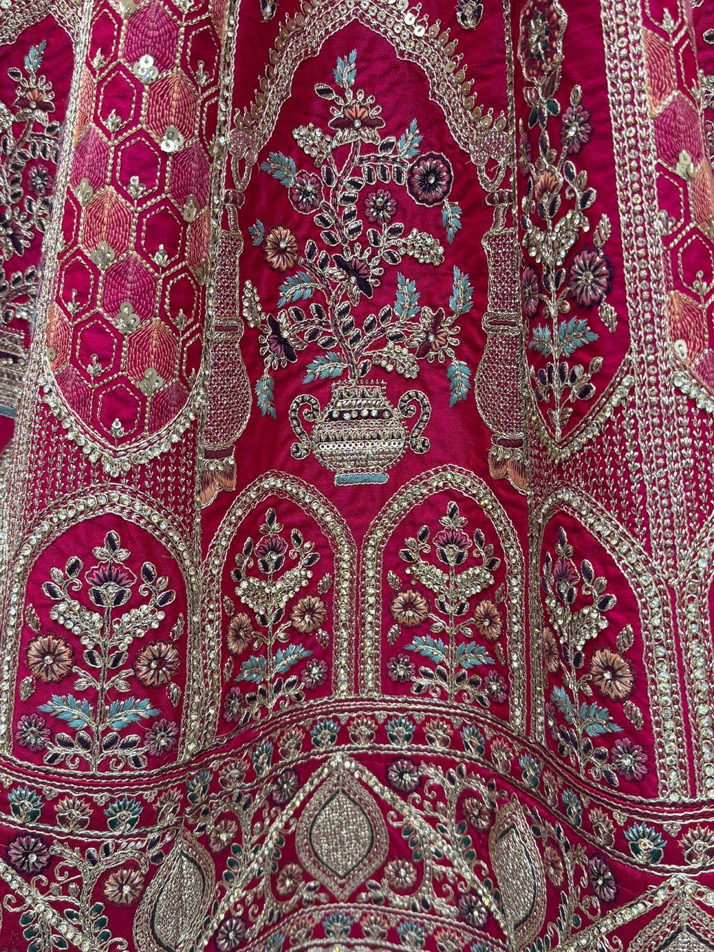 Pink Ravishing Zari Embroidery Silk Bridal Lehenga Choli With Double Dupatta