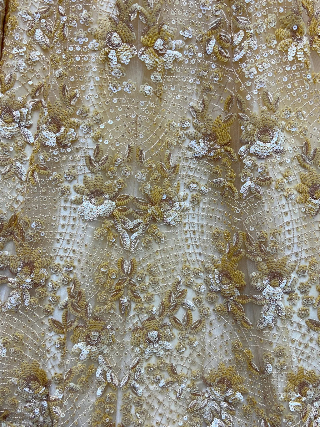 Yellow Captivating Sequins Net Bridesmaid Lehenga Choli With Dupatta