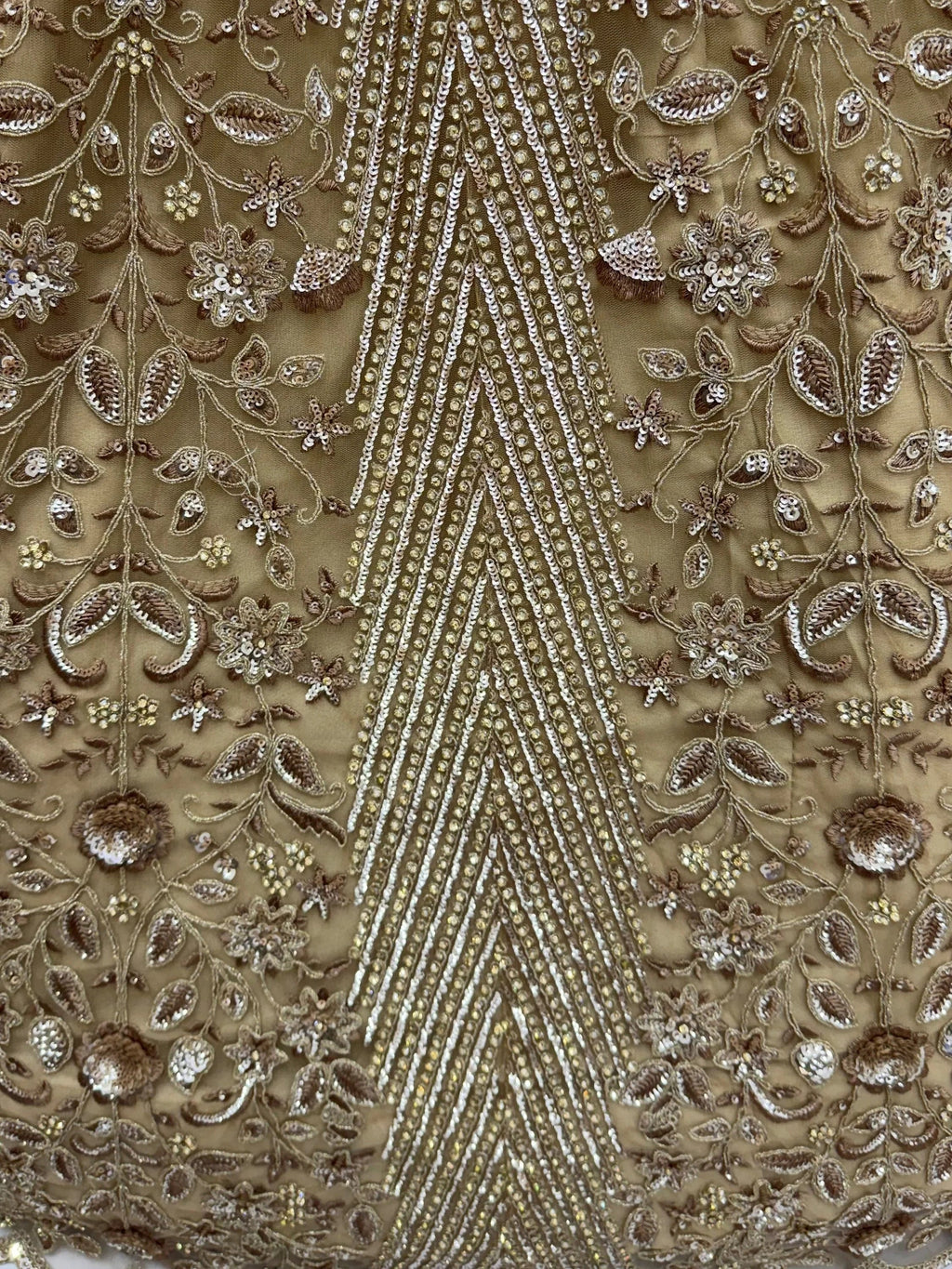 Gorgeous Beige Sequins Net Engagement Wear Lehenga Choli With Dupatta