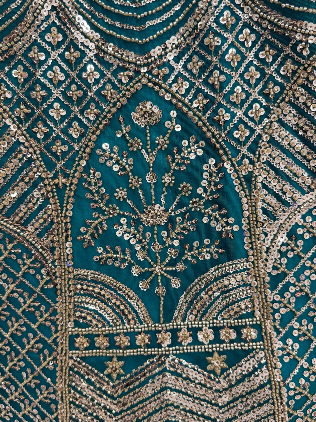 Royal Teal Blue Net Reception Wear Lehenga Choli With Dupatta