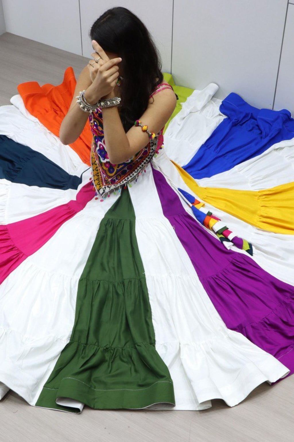 Raasrang Premium Kutchhi Work Navratri Lehenga Choli For Women