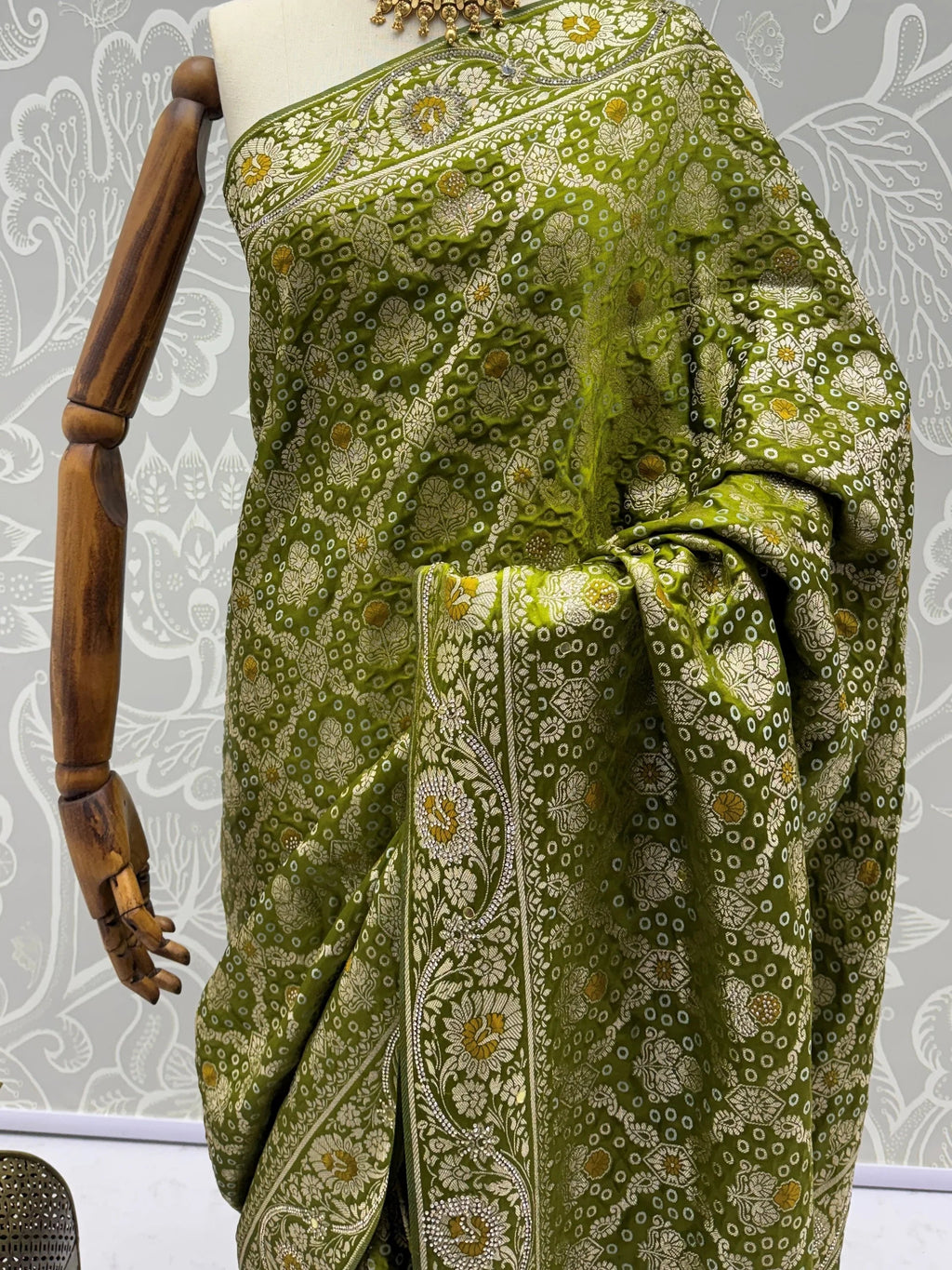 Green Alluring Zari Work Silk Event Wear Saree With Blouse