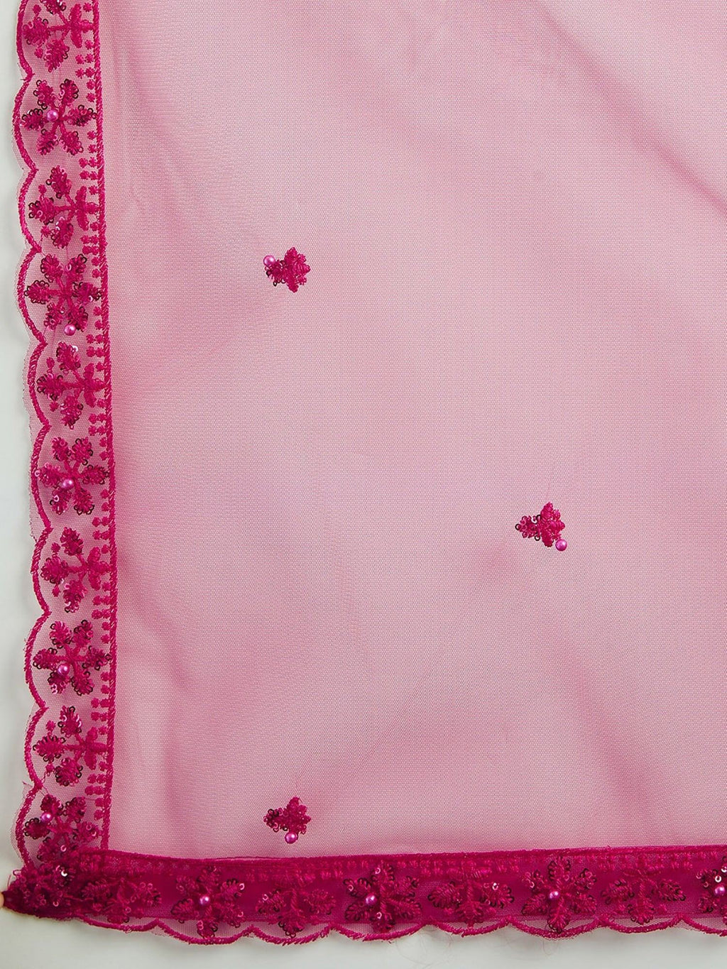 Pink Ravishing Sequins Net Reception Wear Lehenga Choli With Dupatta