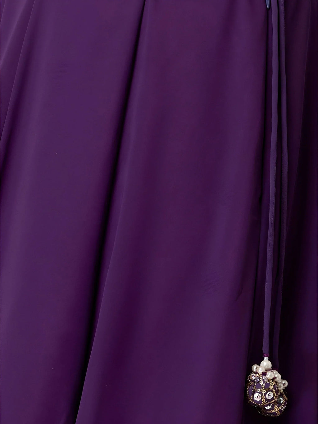 Purple Beautiful Georgette Mehendi Wear Lehenga With Sequins Choli