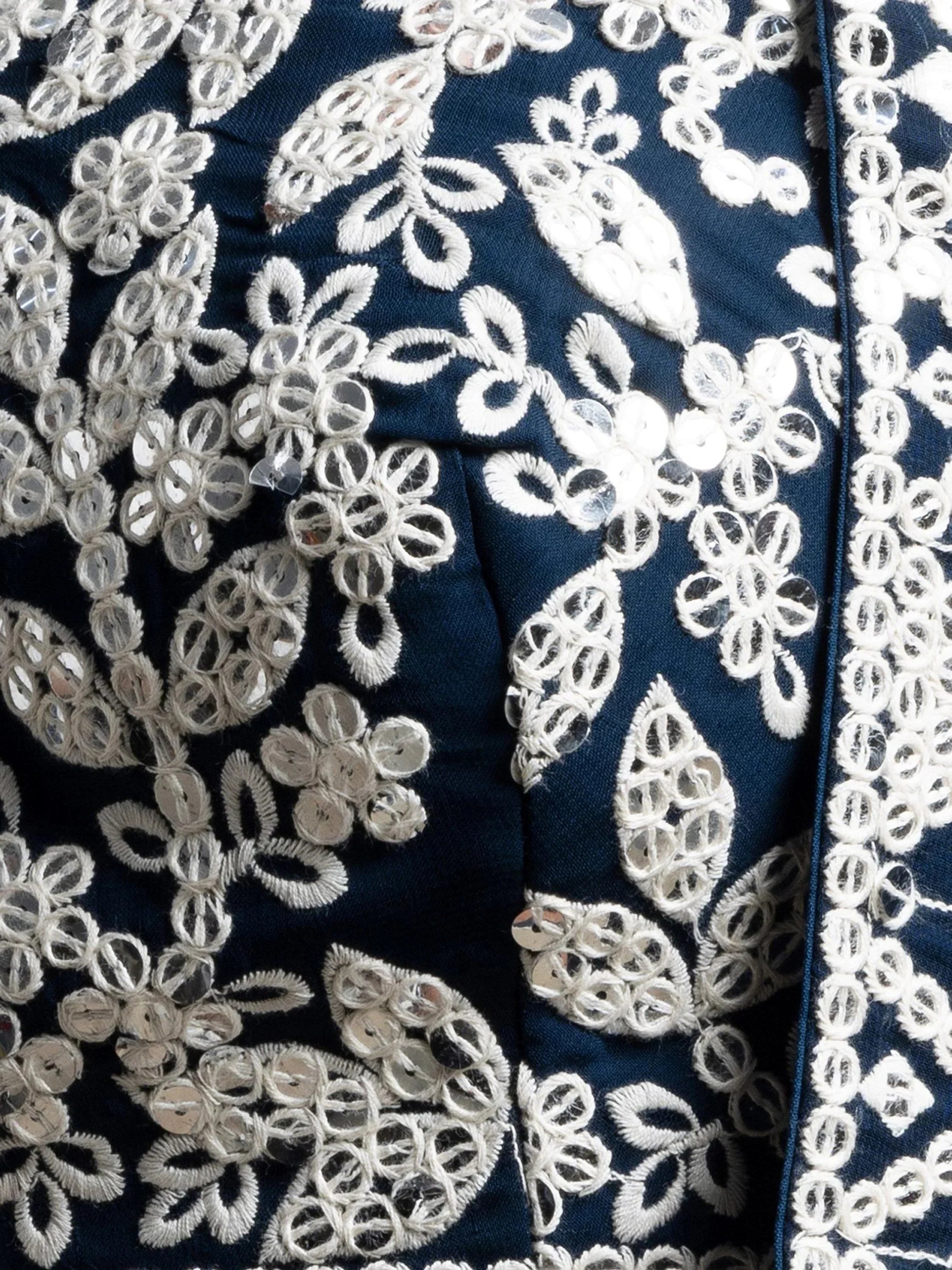 Navy Awesome Thread Work Georgette Reception Wear Lehenga Choli