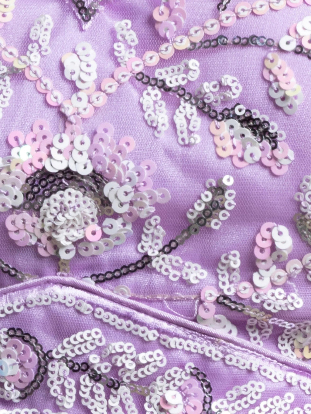 Lavender Attractive Sequins Net Designer Lehenga Choli With Dupatta