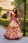 Silk Digital Print Lehenga Choli for Festive Wear Look