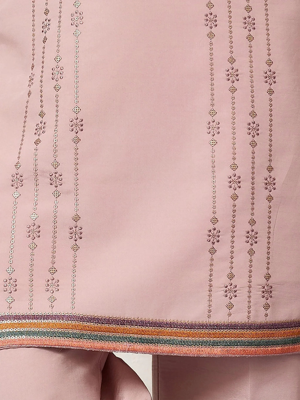 Dazzling Pink Embroidered Silk Function Wear Men’s Kurta