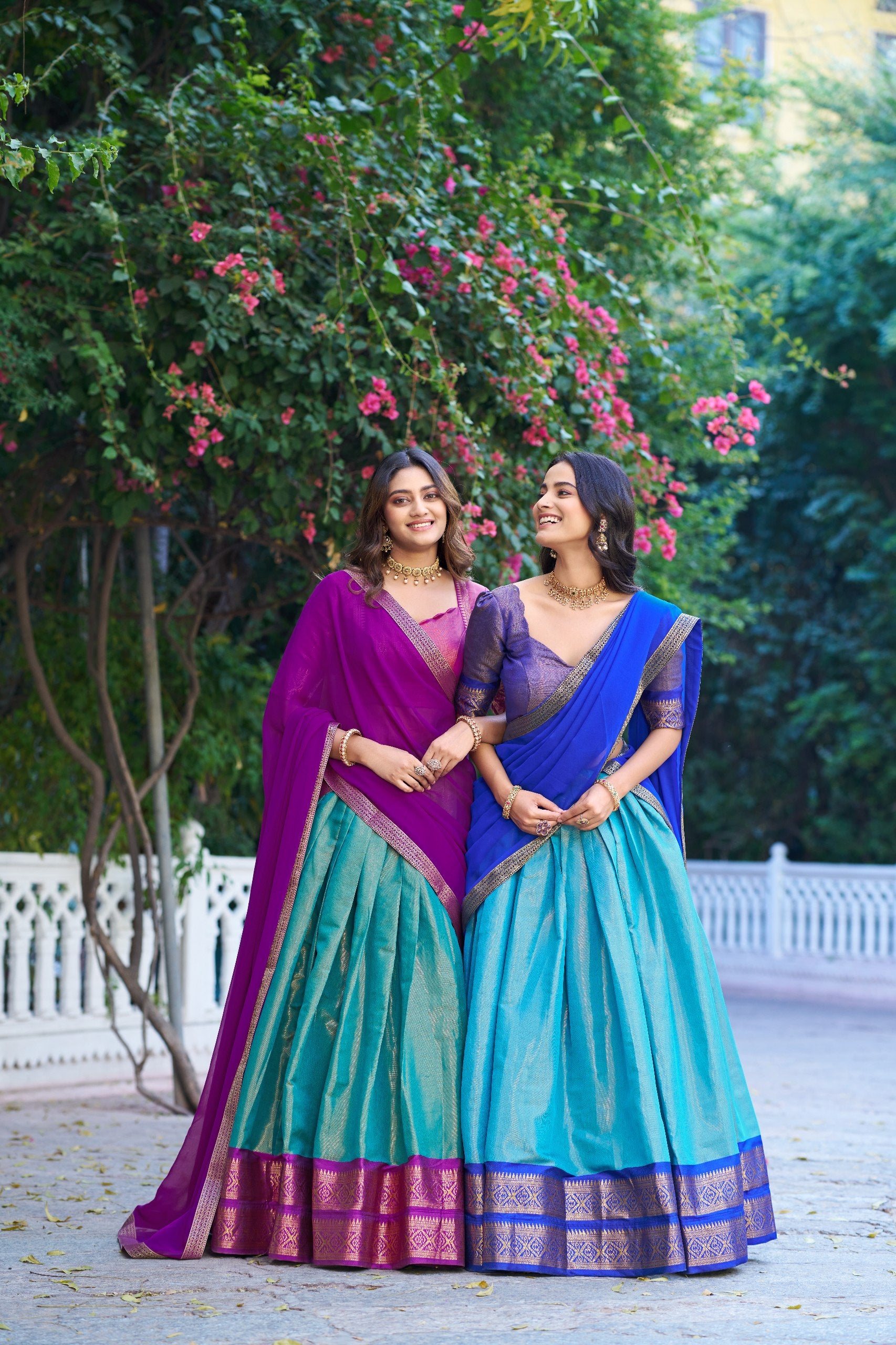Kanchipuram Silk Zari Weaving Lehenga Choli for Wedding