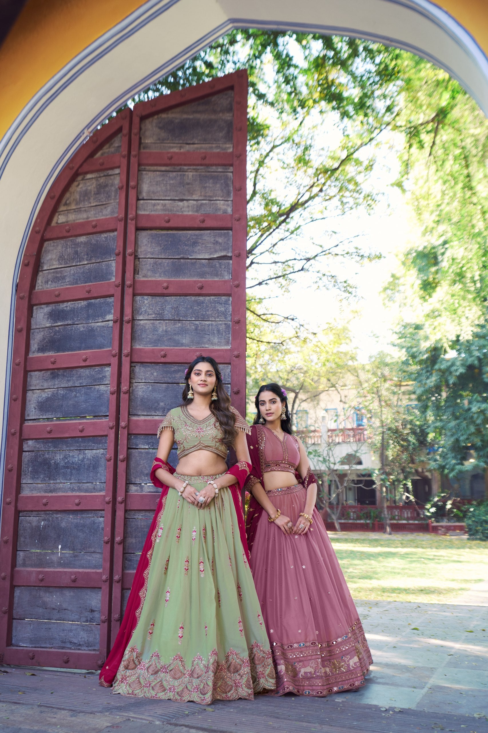 Royal Star Georgette Lehenga Choli with Zari and Sequins Embroidery