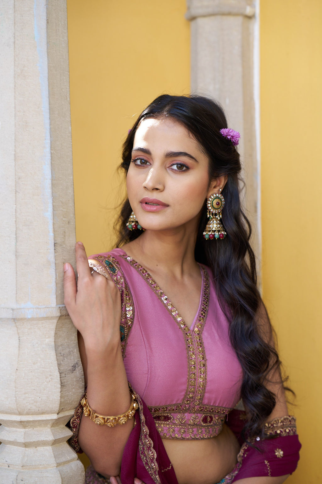 Royal Star Georgette Lehenga Choli with Zari and Sequins Embroidery