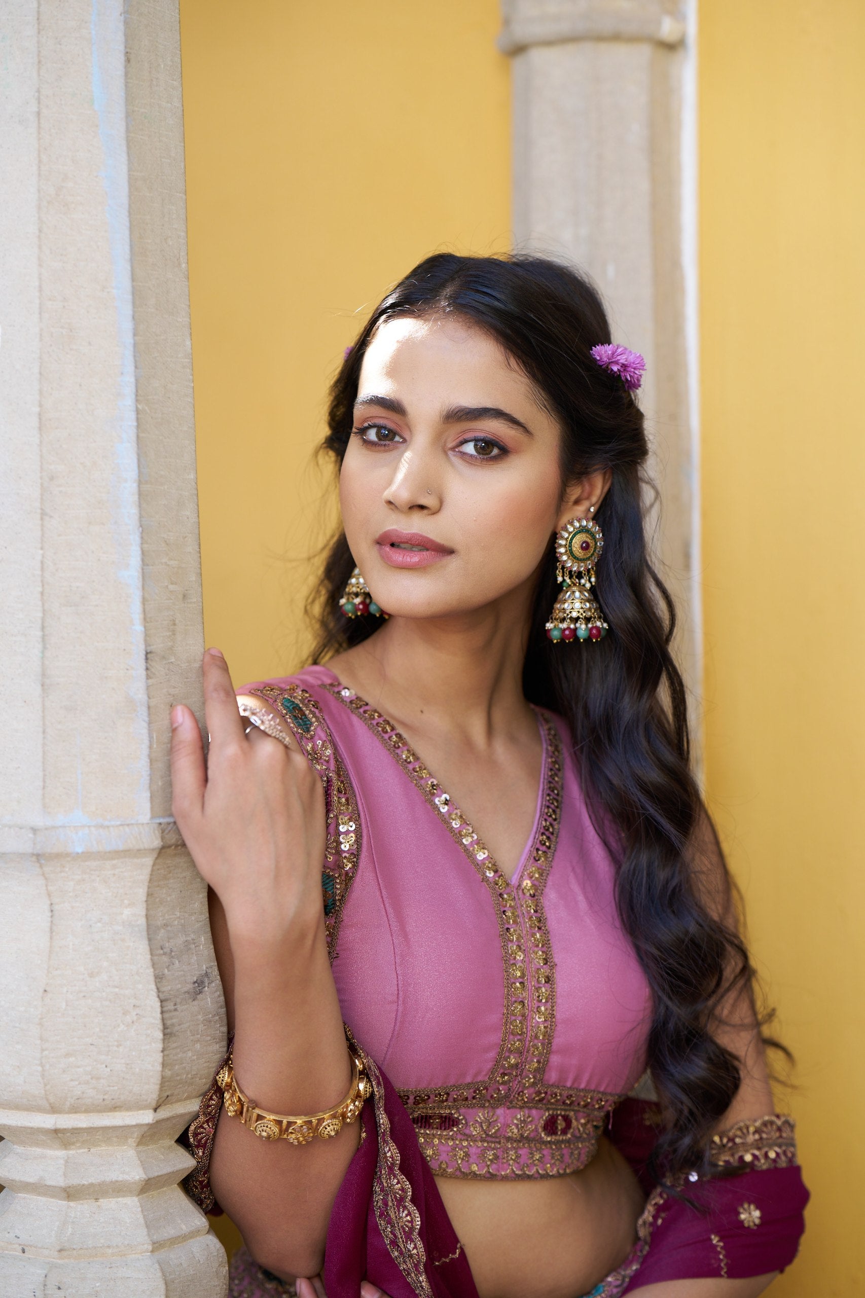 Royal Star Georgette Lehenga Choli with Zari and Sequins Embroidery