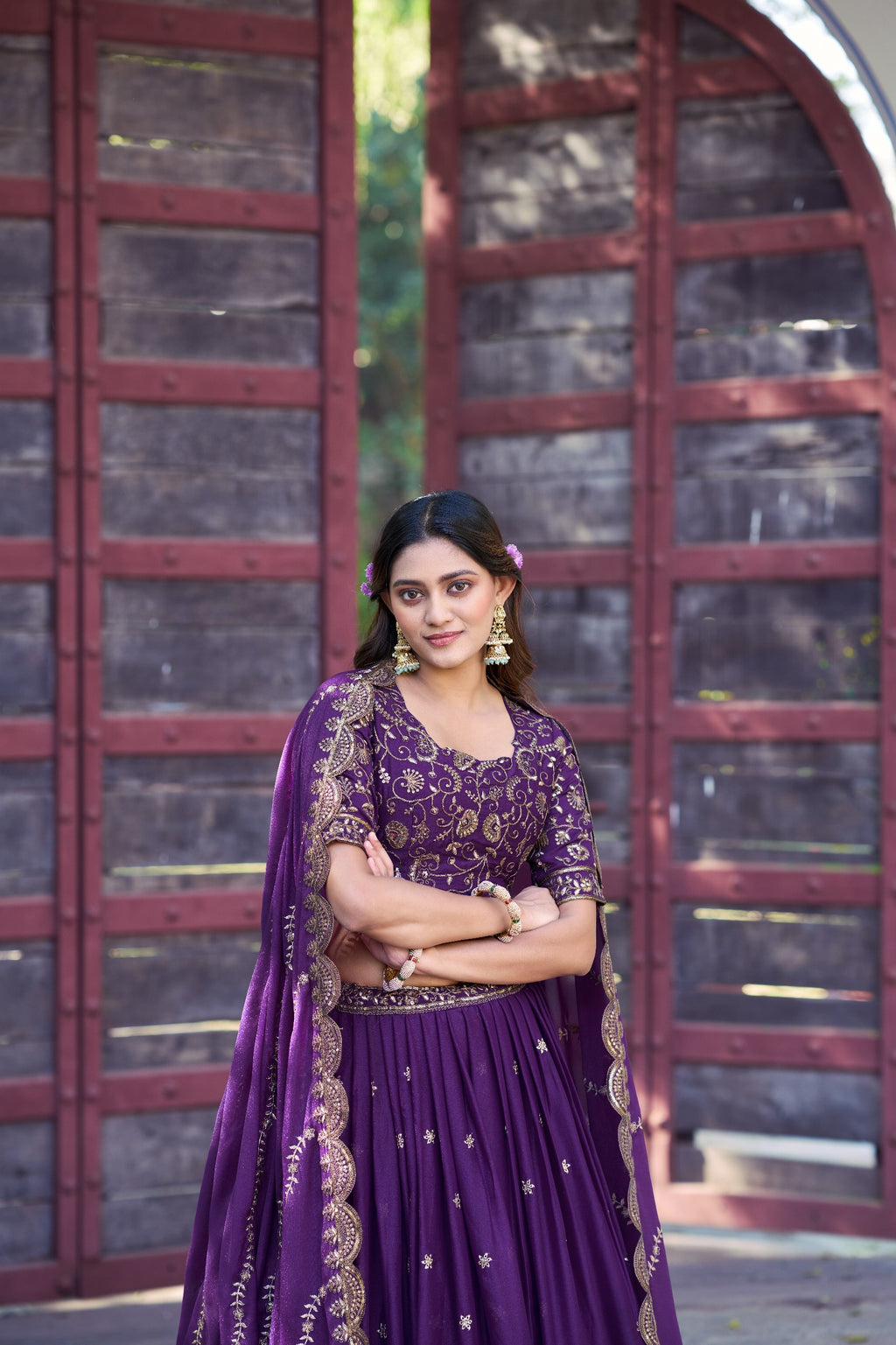 Royal Star Georgette Lehenga Choli with Zari and Sequins Embroidery