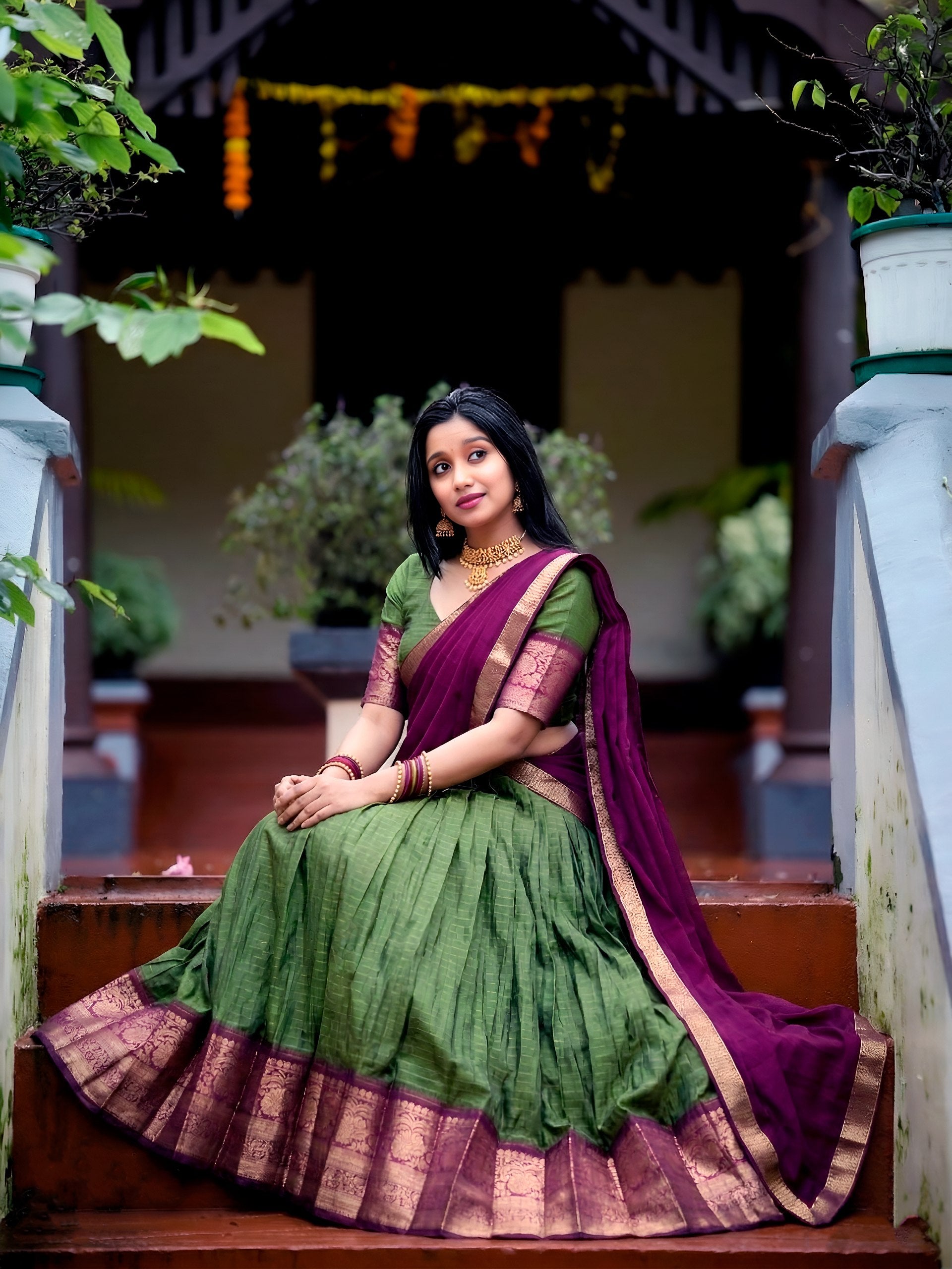 Silk Zari Woven Lehenga Choli for Festive & Wedding Occasions