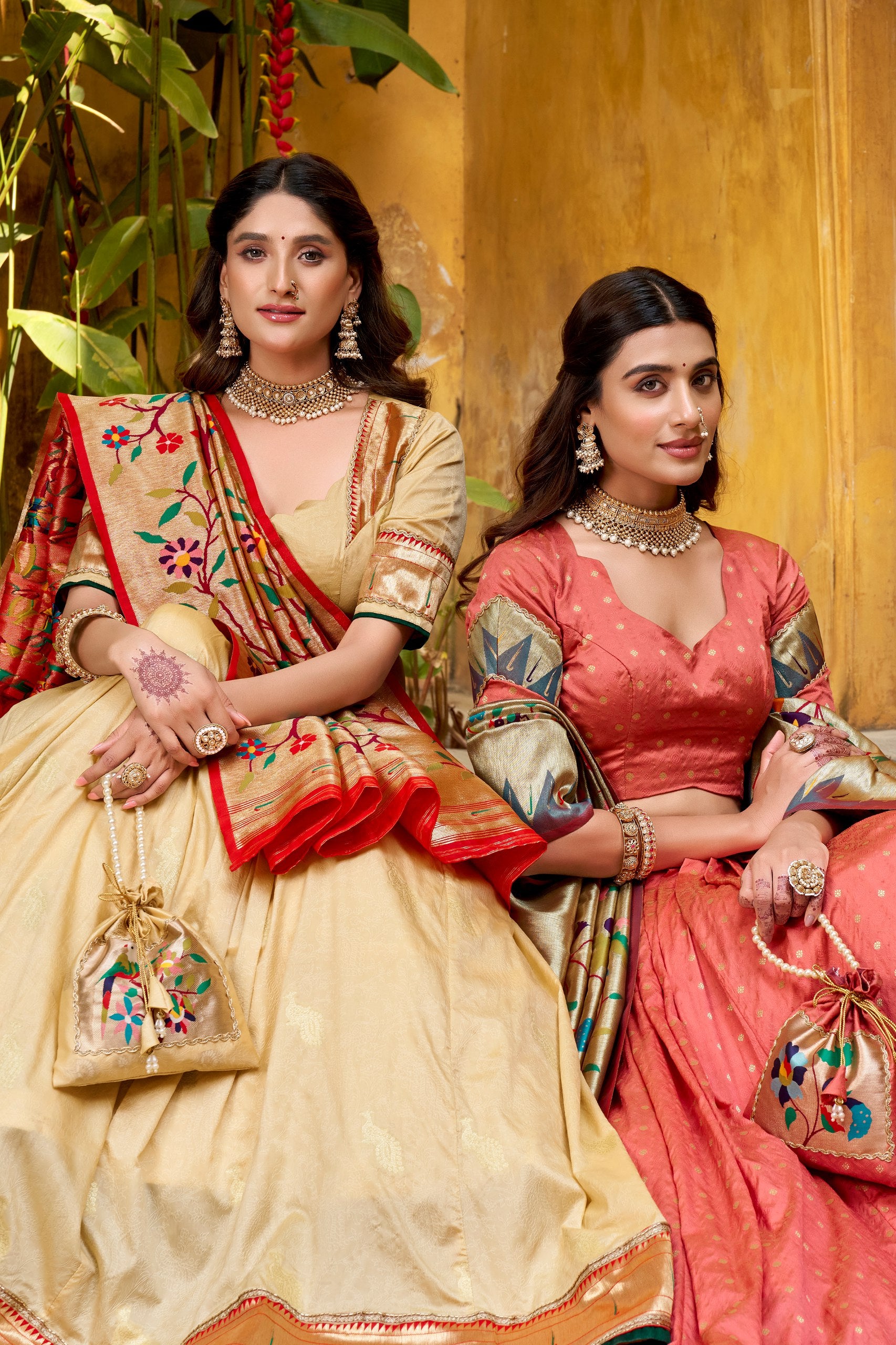 Silk Zari Weaving Lehenga Choli for Festival & Wedding Wear