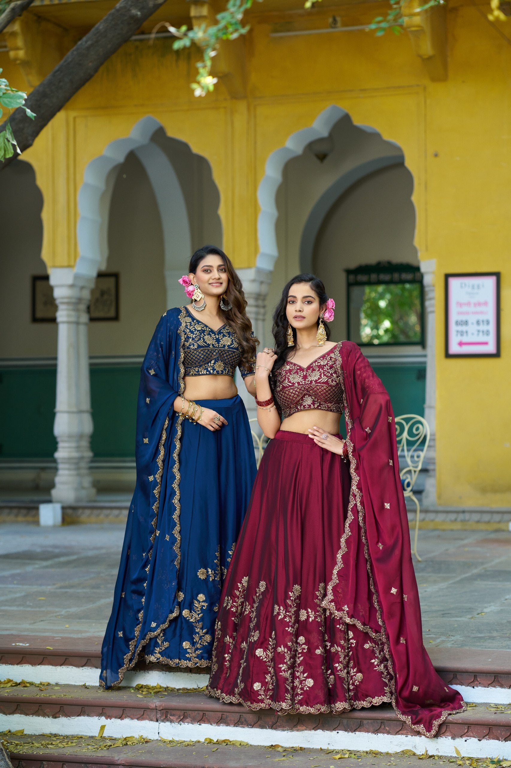 Silk Sequins Work Lehenga Choli for Wedding & Festival