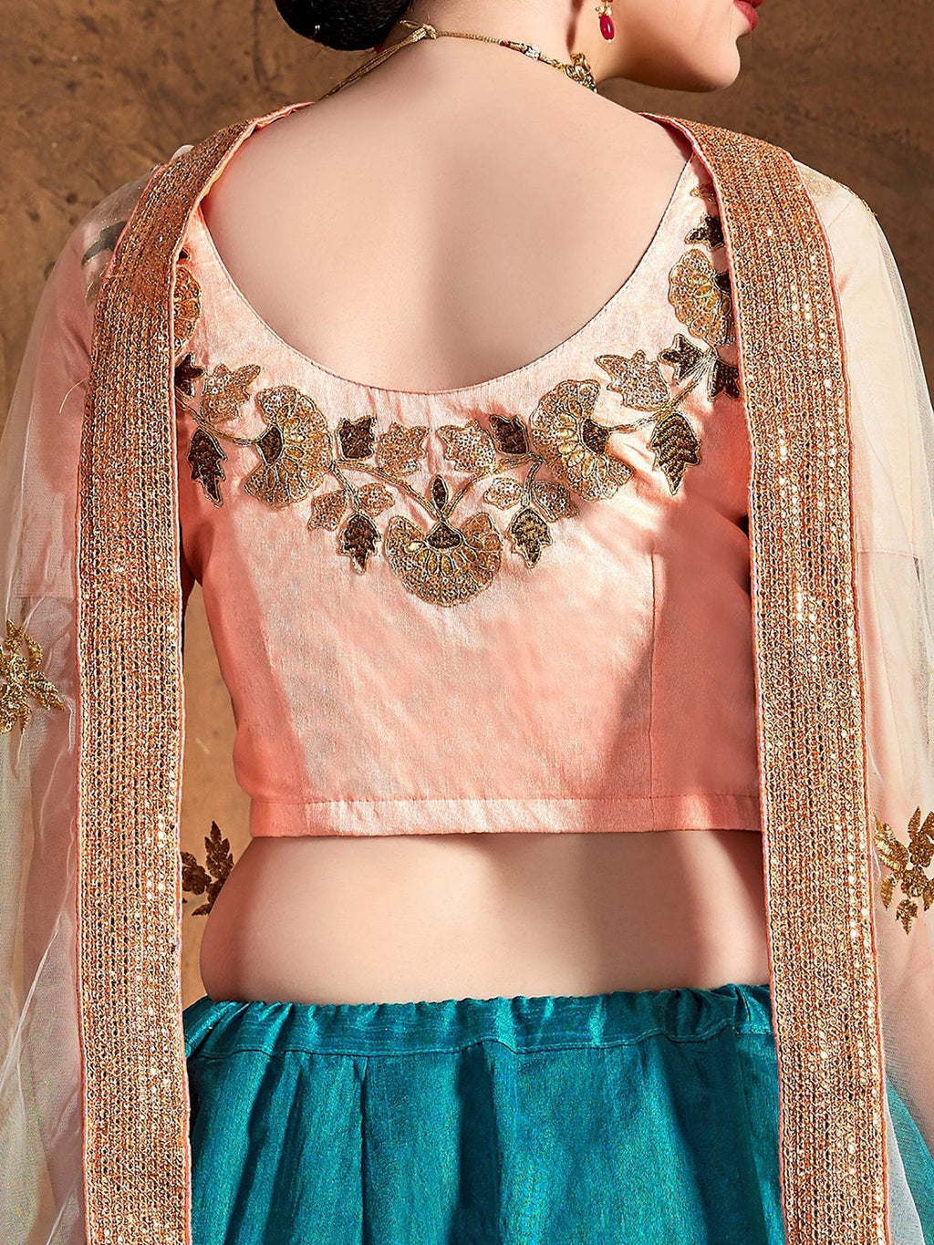 Glamorous Blue Embroidered Silk Festival Wear Plus Size Lehenga Choli