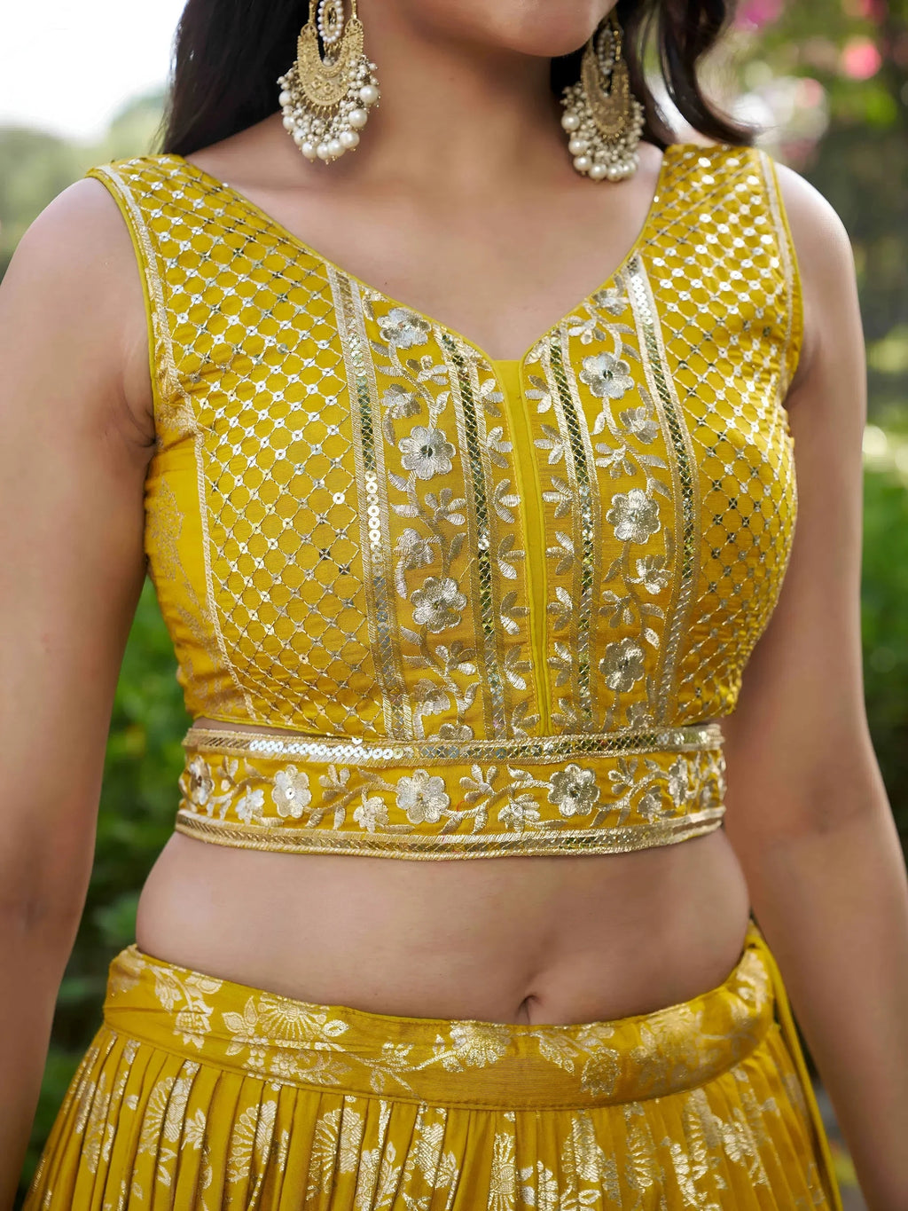 Yellow Delicate Silk Zari Embroidered Lehenga Choli With Dupatta