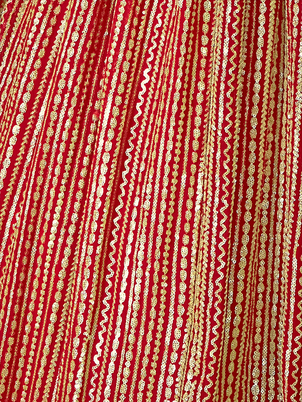 Beautiful Red Sequins Georgette Lehenga Choli With Net Dupatta