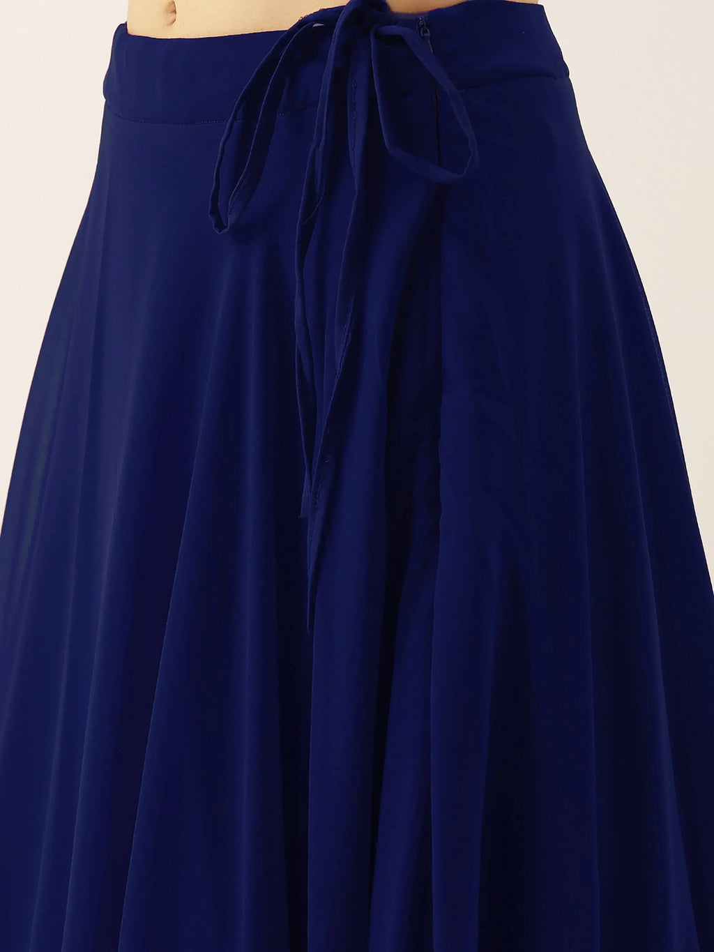 Blue Ravishing Sequins Georgette Party Wear Lehenga Choli With Dupatta