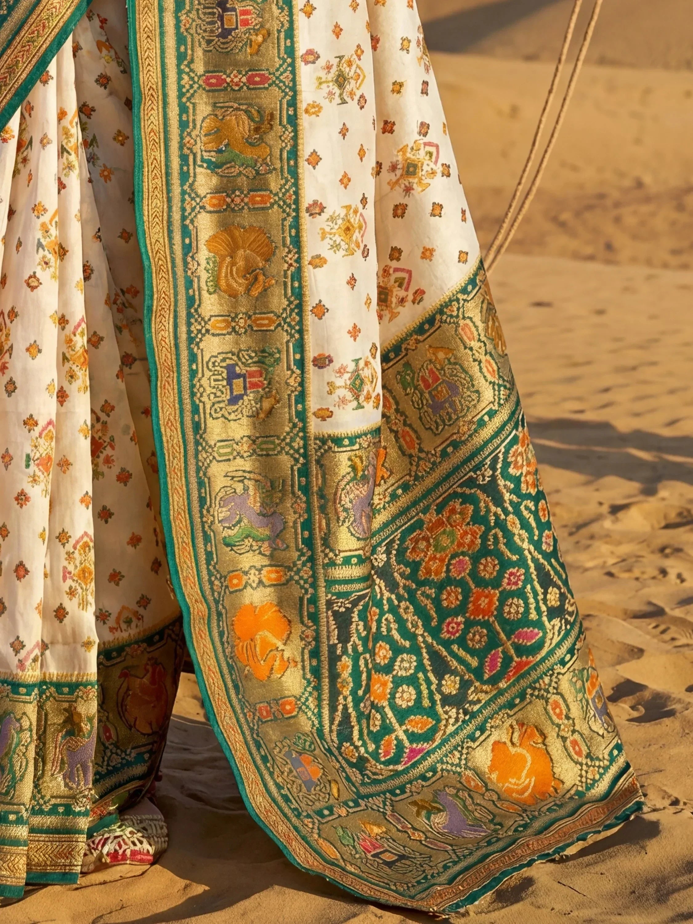 Green Incredible Zari Weaving Silk Wedding Wear Saree With Blouse