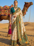 Green Incredible Zari Weaving Silk Wedding Wear Saree With Blouse