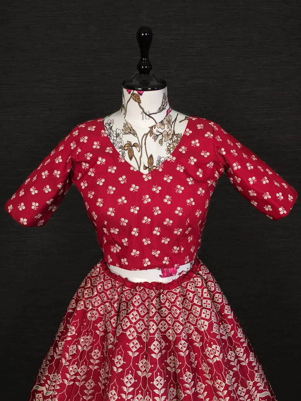 Red Charming Digital Printed Silk Festival Wear Lehenga Choli