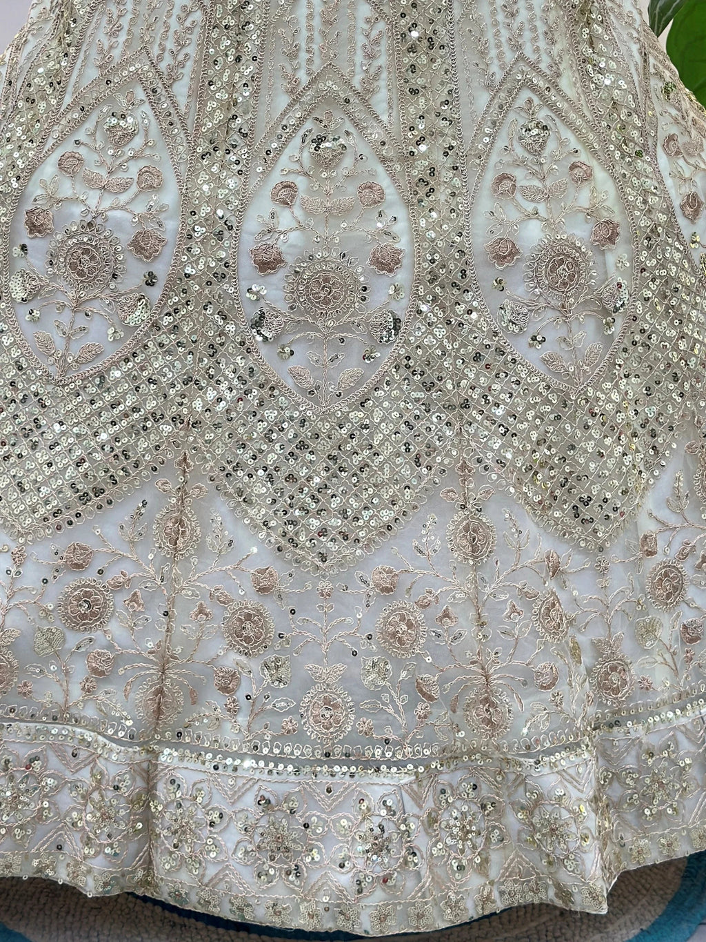 White Notable Sea Sequins Net Reception Wear Lehenga Choli