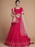 Rose Wondrous Sequined Georgette Bridesmaid Lehenga Choli