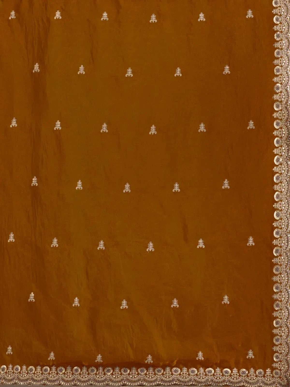 Classic Elegant Embroidered Tissue Silk Party Wear Saree With Blouse