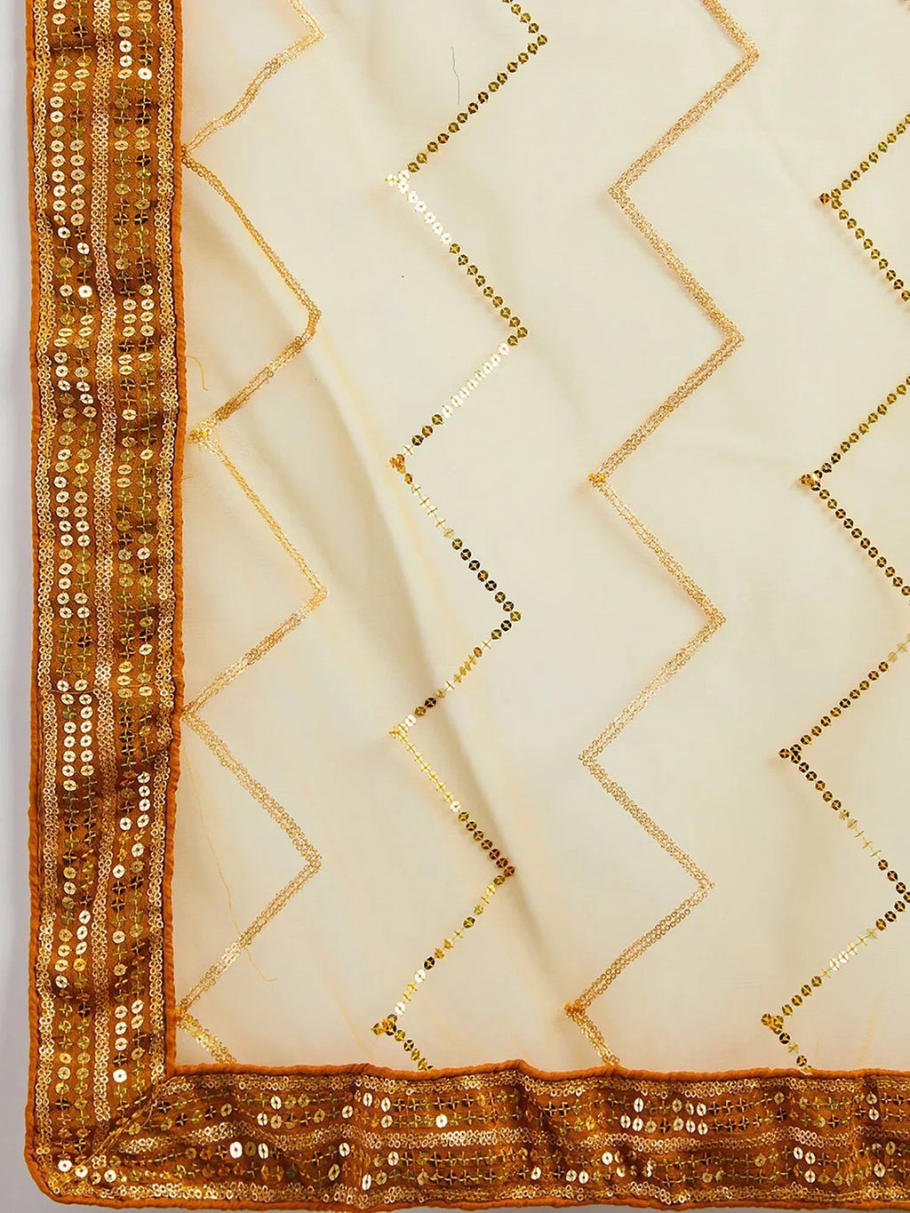 Yellow Enchanting Sequins Art Silk Reception Wear Lehenga Choli