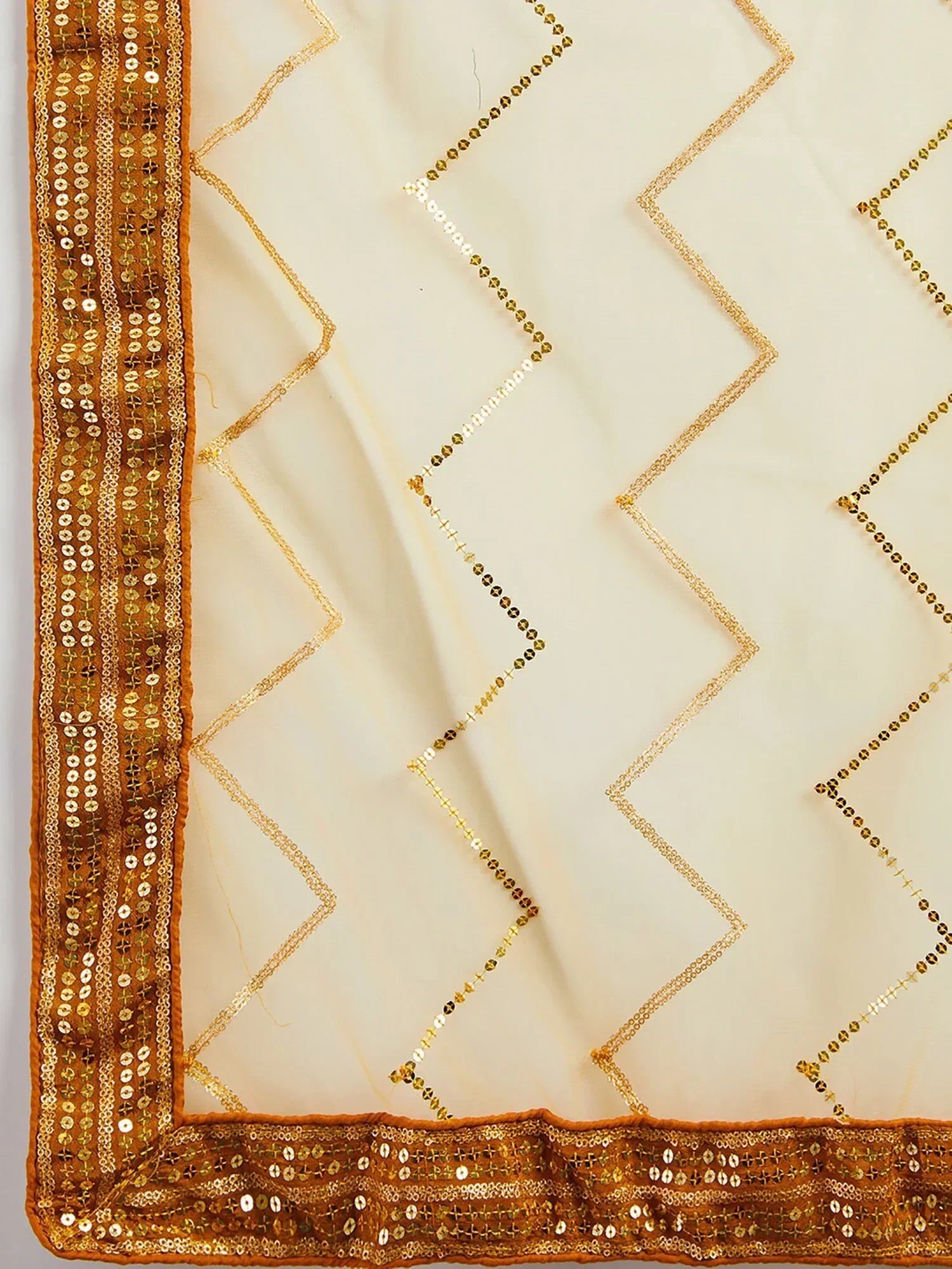 Yellow Enchanting Sequins Art Silk Reception Wear Lehenga Choli