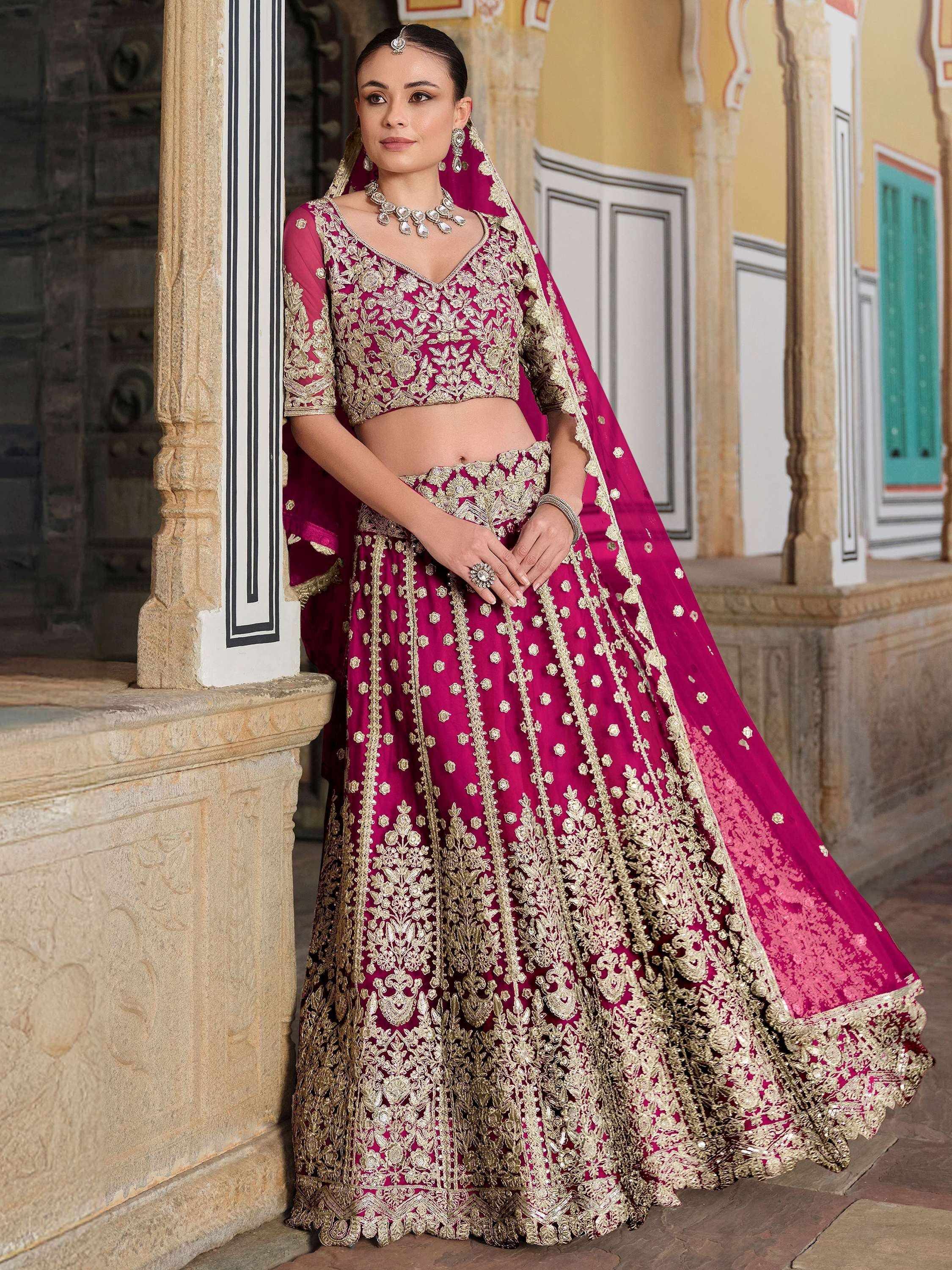 Pink Alluring Sequins Net Engagement Wear Lehenga Choli With Dupatta