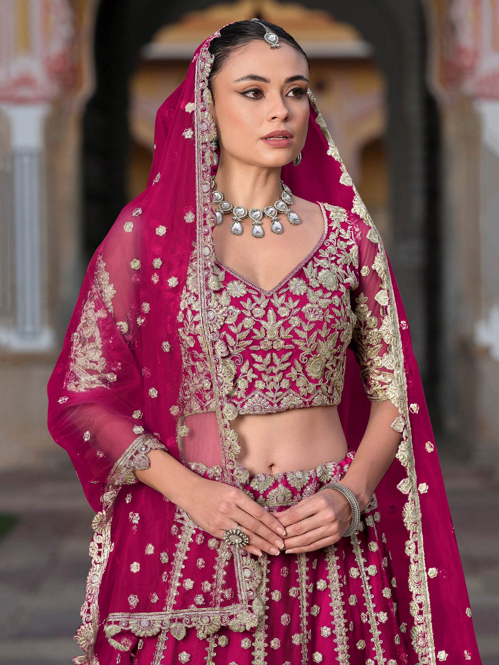 Pink Alluring Sequins Net Engagement Wear Lehenga Choli With Dupatta