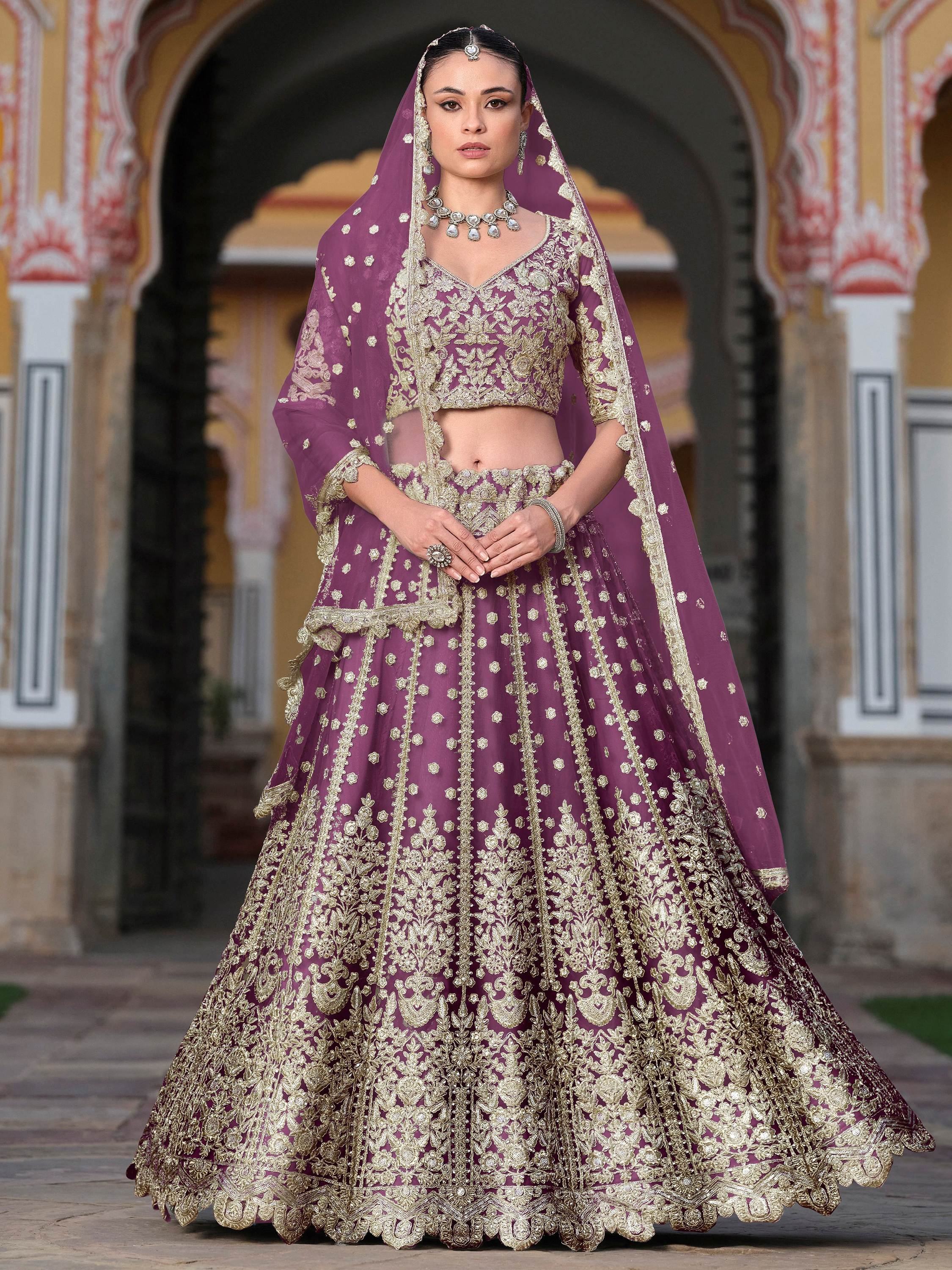 Purple Alluring Sequins Net Engagement Wear Lehenga Choli With Dupatta
