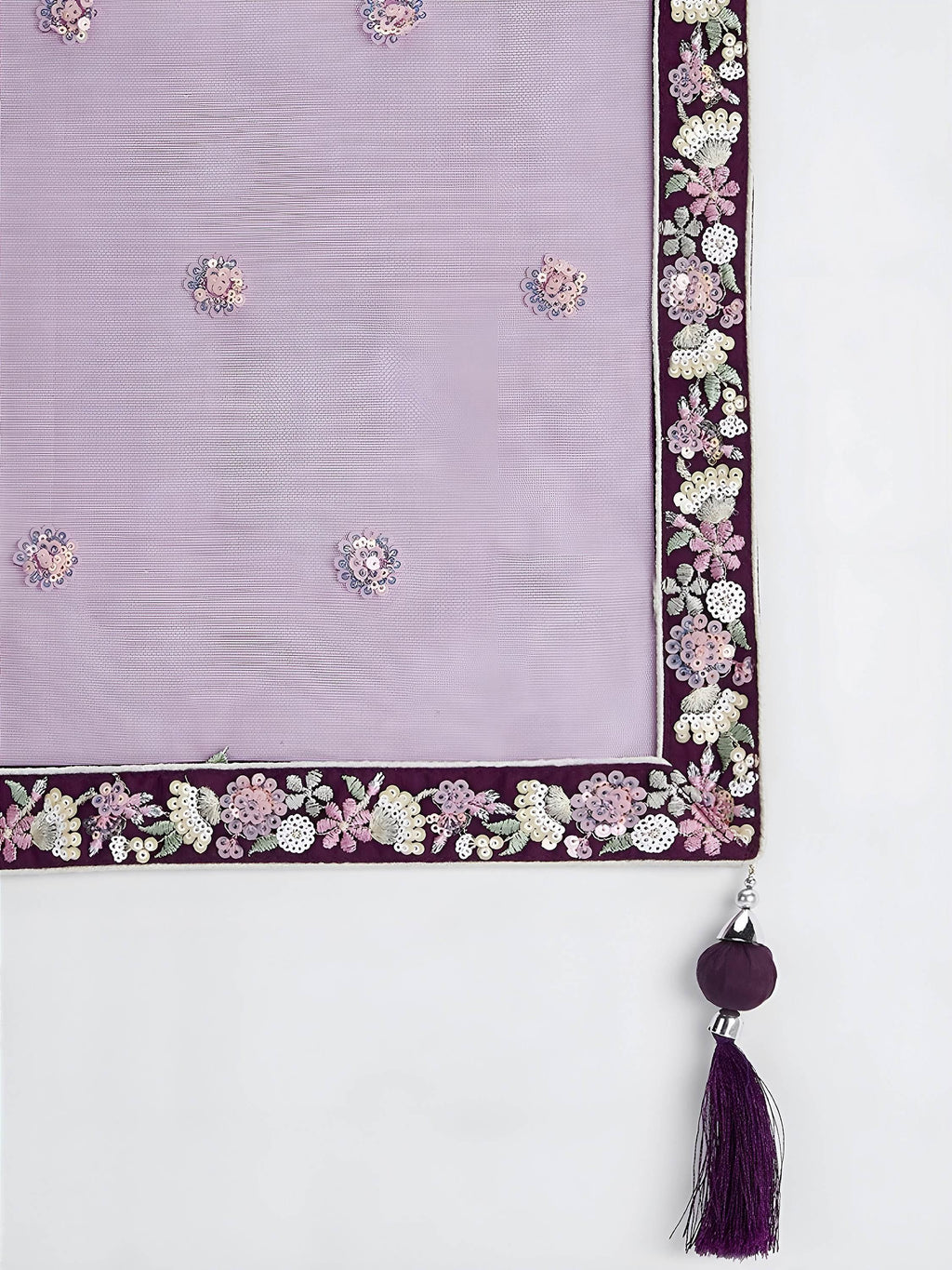 Purple Astonishing Sequins Net Party Wear Lehenga Choli With Dupatta