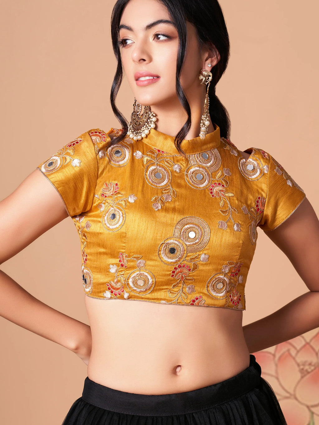 Graceful Black Embroidered Net Reception Wear Plus Size Lehenga Choli