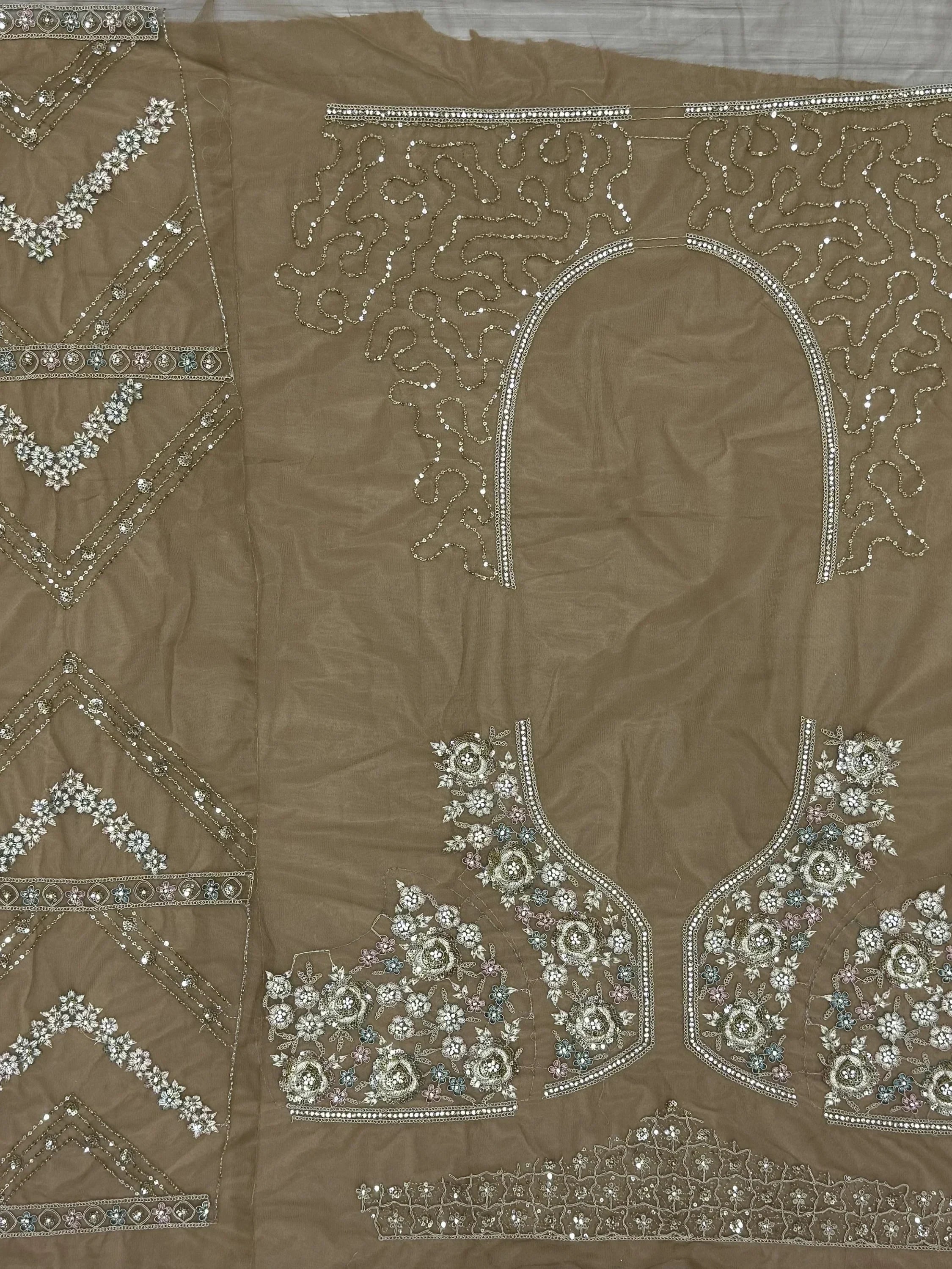 Attractive Wonderful Zircon Work Net Bridesmaid Lehenga Choli With Dupatta