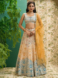 Beautiful Multi Color Digital Printed Art Silk Event Wear Lehenga Choli